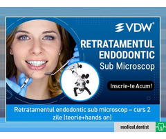 Retratamentul endodontic sub microscop (Bucuresti, 10-11 Noiembrie 2022)