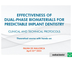 Effectiveness of dual-phase biomaterials for predictable implant dentistry (22 April 2023)