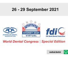 FDI World Dental Congress 2021 (Online, 26-29 September 2021)