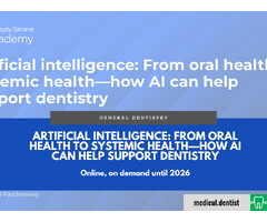 Artificial Intelligence: From Oral Health to Systemic Health (Online la cerere)
