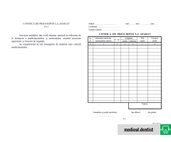 Condica de Prescriptii la Aparat Pentru Cabinete Stomatologice (PDF)